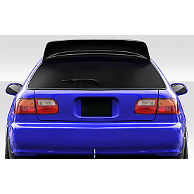 Duraflex Spoiler - Wing Unpainted Fiberglass Reinforced Plastic Black - 114271