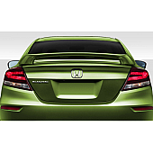 Duraflex Spoiler - Wing Unpainted Fiberglass Reinforced Plastic Black - 115213
