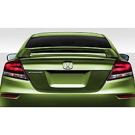 Duraflex Spoiler - Wing Unpainted Fiberglass Reinforced Plastic Black - 115213
