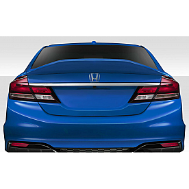 Duraflex Spoiler - Wing Unpainted Fiberglass Reinforced Plastic Black - 115215