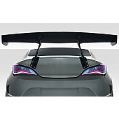 Duraflex Spoiler - Wing Unpainted Fiberglass Reinforced Plastic Black - 116383