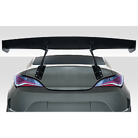 Duraflex Spoiler - Wing Unpainted Fiberglass Reinforced Plastic Black - 116383
