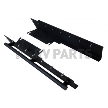 Paramount Automotive Rocker Panel Guard - Black Flat Powder Coated Steel Set Of 2 - 510036-3