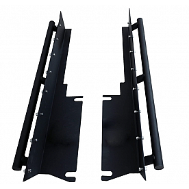 Paramount Automotive Rocker Panel Guard - Black Flat Powder Coated Steel Set Of 2 - 510036