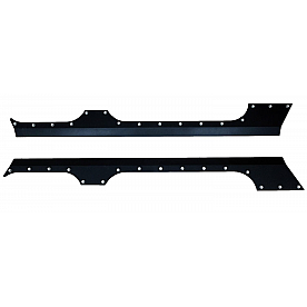 Paramount Automotive Rocker Panel Guard - Black Flat Powder Coated Steel Set Of 2 - 510311