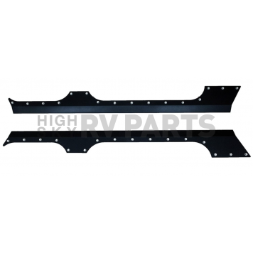Paramount Automotive Rocker Panel Guard - Black Flat Powder Coated Steel Set Of 2 - 510311