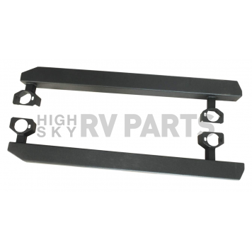 Paramount Automotive Rocker Panel Guard - Black Square Tube Powder Coated Steel  - 510728-1