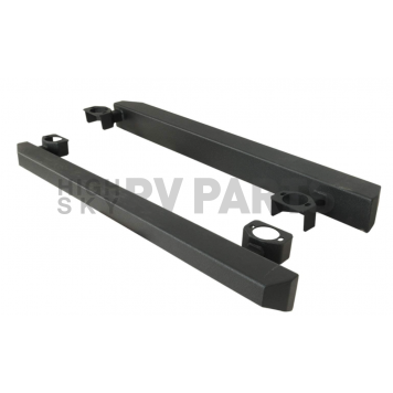 Paramount Automotive Rocker Panel Guard - Black Square Tube Powder Coated Steel  - 510728