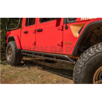 Rugged Ridge Rocker Panel Guard - Tube Steel Black Powder Coated - 1150438-1