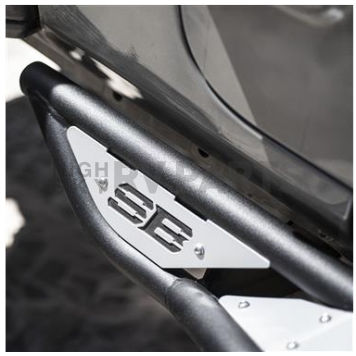 Smittybilt Rocker Panel Guard - Round Tube  Black Powder Coated - 77734-1