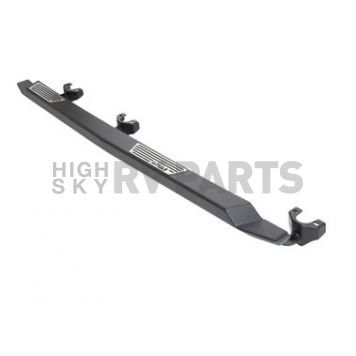 Smittybilt Rocker Panel Guard - Round Tube Steel Black Powder Coated - 76898LT-4