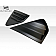 Carbon Creations Window Louver - Rear Window Fiberglass Reinforced Plastic Black - 116000