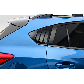 Carbon Creations Window Louver - Rear Window Fiberglass Reinforced Plastic Black - 116000