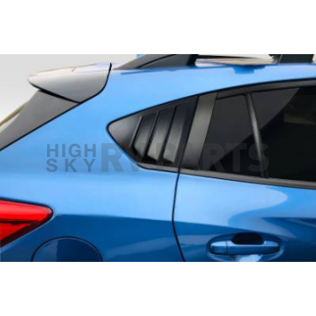 Carbon Creations Window Louver - Rear Window Fiberglass Reinforced Plastic Black - 116000