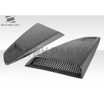 Duraflex Window Louver - Rear Window Fiberglass Reinforced Plastic Black - 115827-1