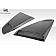 Duraflex Window Louver - Rear Window Fiberglass Reinforced Plastic Black - 115827