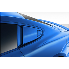 Duraflex Window Louver - Rear Window Fiberglass Reinforced Plastic Black - 115827