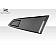 Duraflex Window Louver - Rear Window Fiberglass Reinforced Plastic Black - 115827