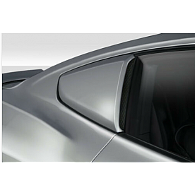 Duraflex Window Louver - Rear Window Fiberglass Reinforced Plastic Black - 115828
