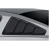 Duraflex Window Louver - Rear Window Fiberglass Reinforced Plastic Black - 115835
