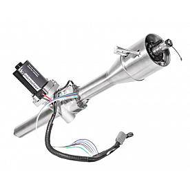 Flaming River Steering Column - Powder Coated Stainless Steel Black - 40200M65BK
