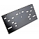 Help! By Dorman License Plate Bracket - Metal Black - 68149