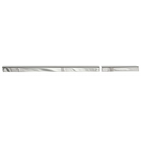 Innovative Creations Inc. Rocker Panel Molding - Polished Stainless Steel Silver Set of  - RS1084