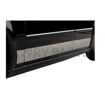 Innovative Creations Inc. Rocker Panel Molding - Polished Stainless Steel Silver Set of  - RS548