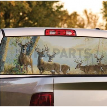 MOSSY OAK Window Graphics - Mossy Oak Break Up And Six Monster Buck Deer - 11005WL