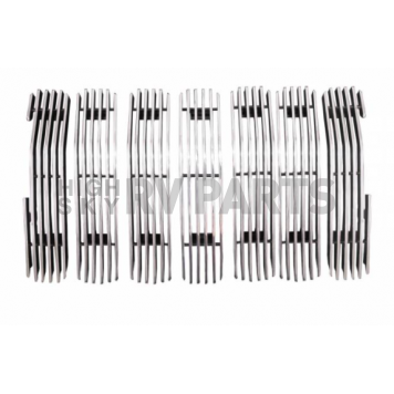 Paramount Automotive Grille Insert - Black Aluminum 7 Piece Vertical Style - 300116B