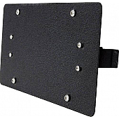 Paramount Automotive License Plate Bracket - Black Steel Textured Powder Coated - 510487
