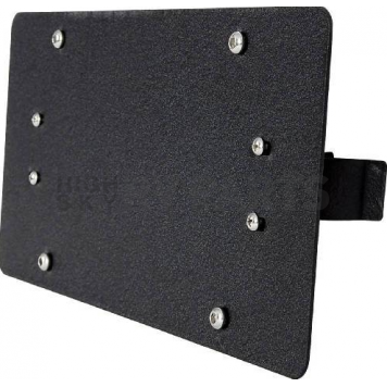 Paramount Automotive License Plate Bracket - Black Steel Textured Powder Coated - 510487