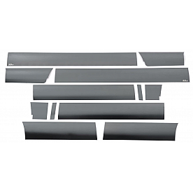 Putco Rocker Panel Molding - Stainless Steel Black - 9751417BP