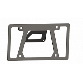 Road Armor License Plate Bracket - Black Textured - LPBID