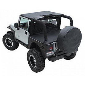 Smittybilt Air Deflector - Fabric Black Diamond - 90235