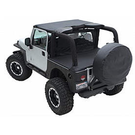 Smittybilt Air Deflector - Fabric Khaki Diamond - 90236