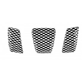 Street Scene Grille Insert - Mesh Steel Black Chrome - 95076994