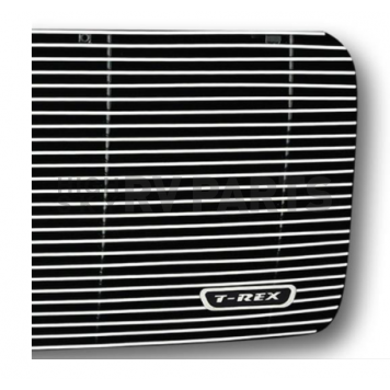 T-Rex Truck Products Grille Insert - Horizontal Bar Trapezoid Black Powder Coated Aluminum - 21760B