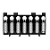 T-Rex Truck Products Grille Insert - Laser Cut Rectangular Black Powder Coated Mild Steel - 7314841