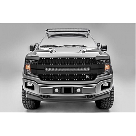 T-Rex Truck Products Grille Insert - Laser Cut Web Pattern Rectangular Black Mesh Aluminum - 6315791