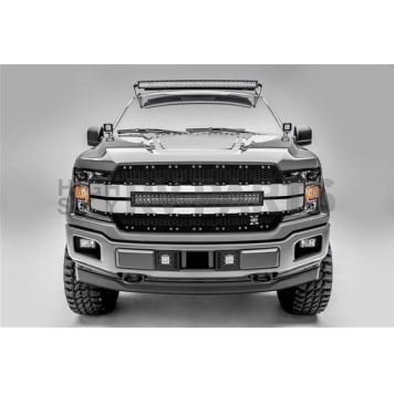 T-Rex Truck Products Grille Insert - Laser Cut Web Pattern Rectangular Black Mesh Aluminum - 6315793