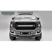 T-Rex Truck Products Grille Insert - Laser Cut Web Pattern Rectangular Black Powder Coated Steel - 7315751BR