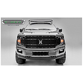 T-Rex Truck Products Grille Insert - Laser Cut Web Pattern Rectangular Black Powder Coated Steel - 7715891