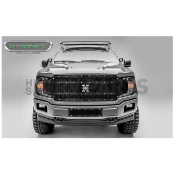 T-Rex Truck Products Grille Insert - Laser Cut Web Pattern Rectangular Black Powder Coated Steel - 7715891