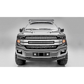 T-Rex Truck Products Grille Insert - Laser Cut Web Pattern Rectangular Brushed Aluminum - 6315785