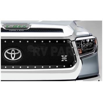 T-Rex Truck Products Grille Insert - Mesh Oval Black Powder Coated Mild Steel - 6719661-1