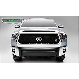 T-Rex Truck Products Grille Insert - Mesh Oval Black Powder Coated Mild Steel - 6719661