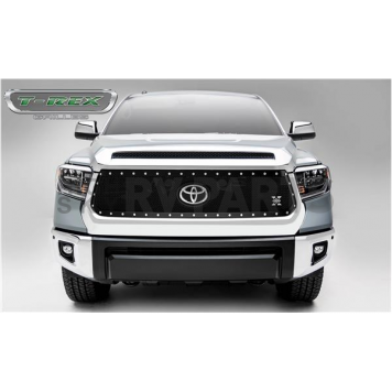 T-Rex Truck Products Grille Insert - Mesh Oval Black Powder Coated Mild Steel - 6719661