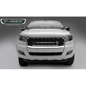 T-Rex Truck Products Grille Insert - Mesh Rectangular Black Powder Coated Steel - 6315761