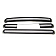 TFP (International Trim) Grille Insert - Mesh Trapezoid ABS Plastic Black Gloss - 68776GIB